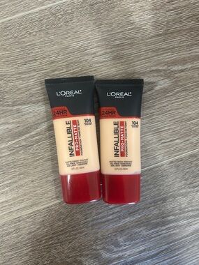 2X L’Oreal Infallible Pro-Matte Foundation - golden beige 104 ( Firm Price )